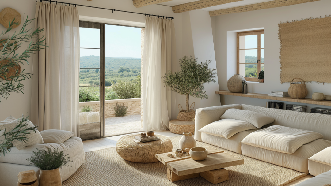Salon lumineux style provençal
