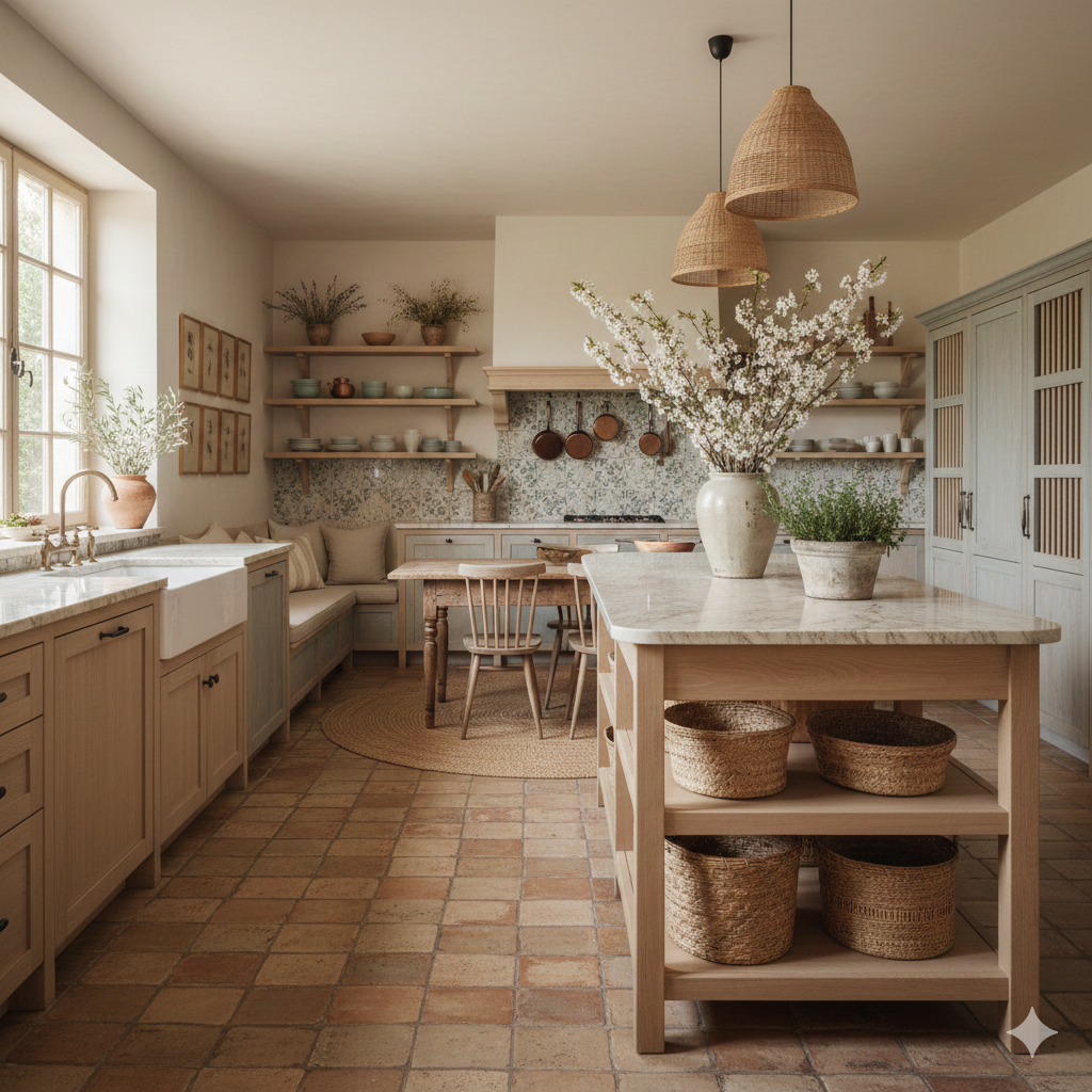 Cuisine rénovée avec style provençal